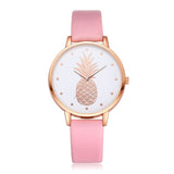 Fashion 2019 Womens Men Pineapple Faux Leather Analog Quartz Watch Women's quartz watch zegarek damski reloj mujer Q