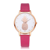 Fashion 2019 Womens Men Pineapple Faux Leather Analog Quartz Watch Women's quartz watch zegarek damski reloj mujer Q