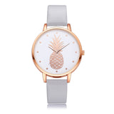Fashion 2019 Womens Men Pineapple Faux Leather Analog Quartz Watch Women's quartz watch zegarek damski reloj mujer Q
