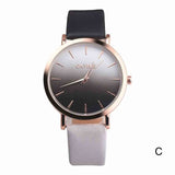 2018 Fashion WristWatch Retro Rainbow Design Women Dress Watch Quartz Leather  Watches gift for lovers Montre Relogio  #D