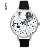 Avocado Minnie mouse cartoon printed watches kids watches for women female ladies students girl clock gift
